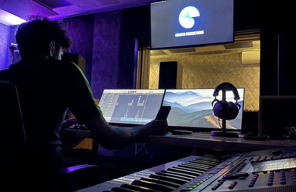 The Celesta Productions team at work